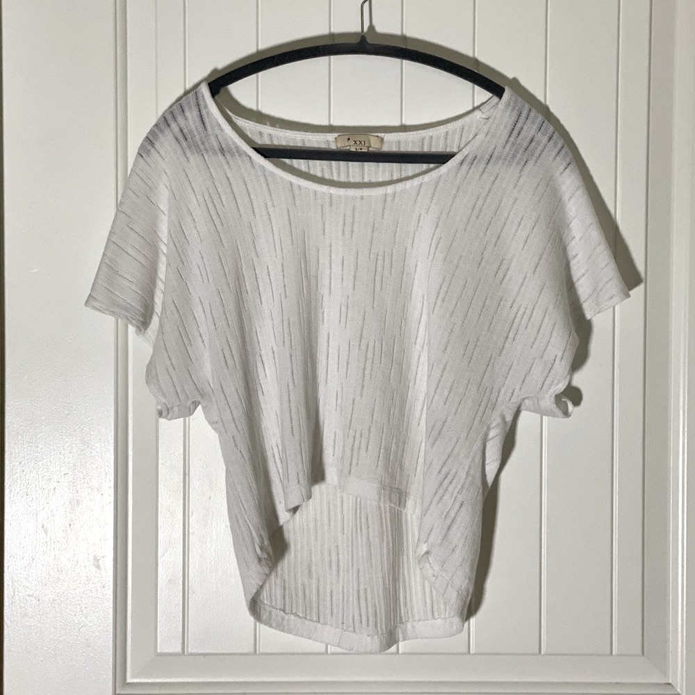 white Forever 21 top